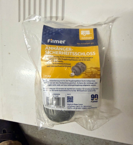Filmer anhängerschloss mm - anhängerschloss, 50
